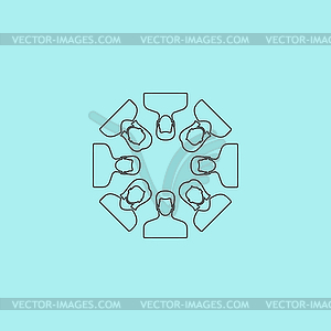 Work team concept.  - vector clip art