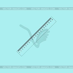 Straightedge icon - vector clip art