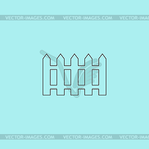 Fence icon - - vector image