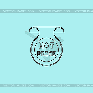 Hot price sticker, Badge, Label - vector image