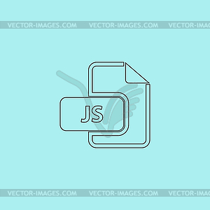 JS file extension - vector clipart