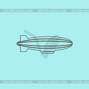 Airship Icon - vector image