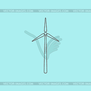 Windmill icon - vector clipart