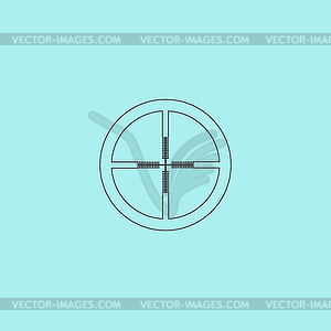 Icon of crosshair - vector clipart