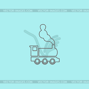 Train icon - vector clipart