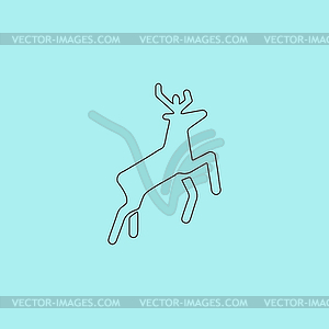 Deer icon - vector image