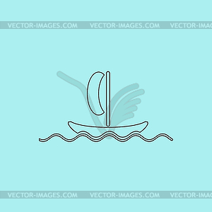 Яхты - стоковое векторное изображение