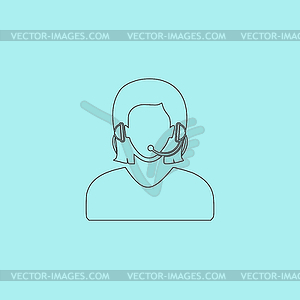 Women customer support - vector clip art