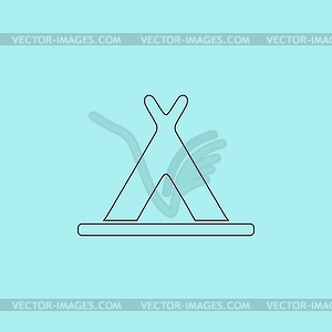 Wigwam icon - vector image