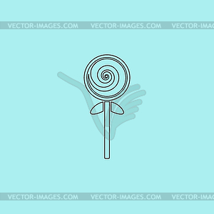 Spiral candy - vector image