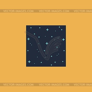 Pattern made with stars in square - vector clipart