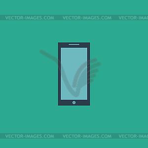 Smartphone icon, sign and button - vector image