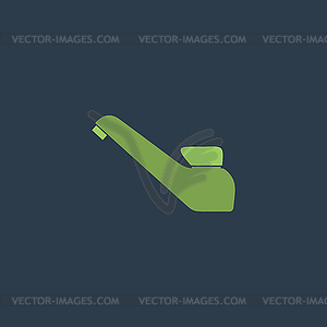 Drinking faucet icon, sign and button - vector image