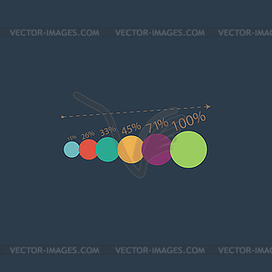 Simple icon graphics growth - vector image