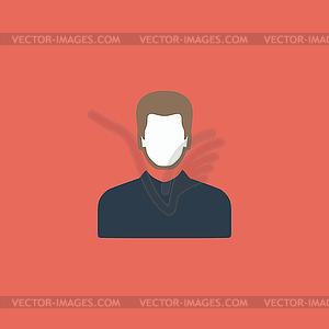 Male avatar profile picture - - vector clipart / vector image