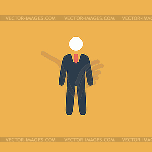 Businessman web icon - vector clip art