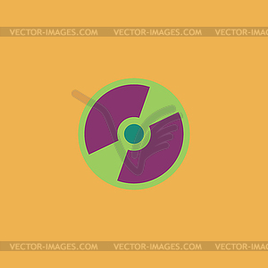 CD or DVD icon - vector clip art