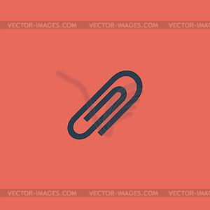 Paper clip icon - vector clip art