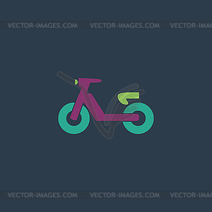 Scooter or moped, - vector image
