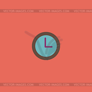 Time clock icon - vector image