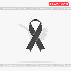 AIDS simple flat icon - vector clip art