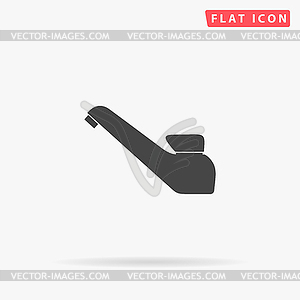 Faucet simple flat icon - vector image