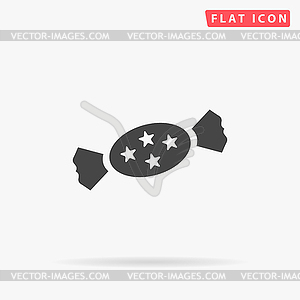 Bonbon simple flat icon - vector EPS clipart