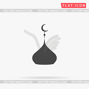 Dome simple flat icon - vector clip art
