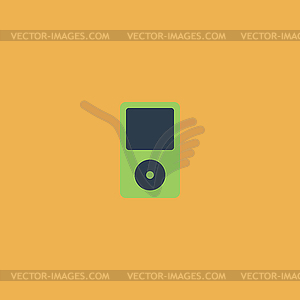 Portable media player icon - vector clipart