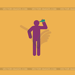 People consume alcohol - vector clip art