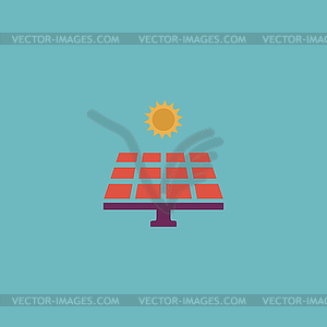 Solar energy panel - vector clipart