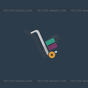 Manual loader - icon - vector clipart