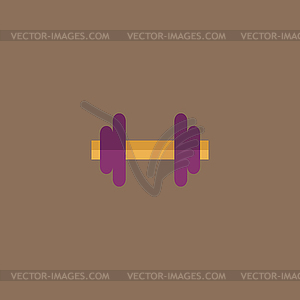 Dumbbell icon - vector clipart