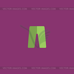 Capri flat icon - vector image