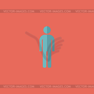 Man icon.  - vector clipart