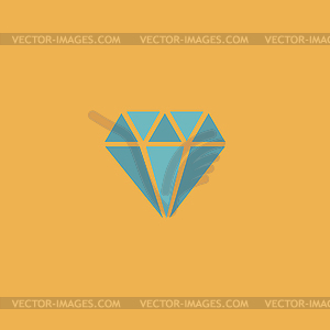 Diamond icon - vector image