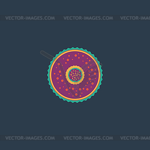 Cupcake, web icon. design - vector clipart