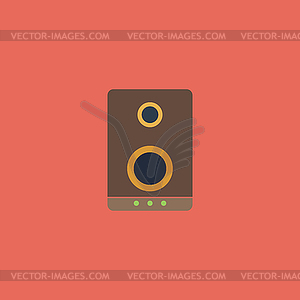 Music speakers icon - vector image