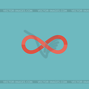 Infinity sign icon - vector image