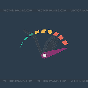 Performance measurement icon - vector clipart