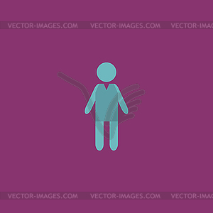 Boy flat icon - vector image