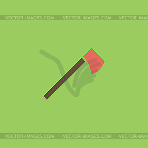 Tomahawk flat icon - vector clipart