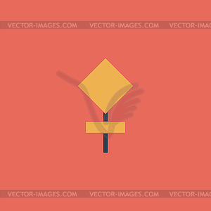 Empty warning sign - vector clipart