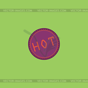 Hot Icon, Badge, Label or Sticker - vector image