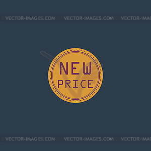 New Price Icon, Badge, Label or Sticker - vector image