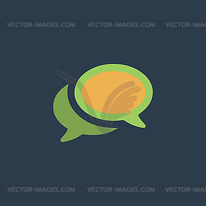 Chat or Dialogue Icon - vector image