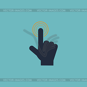 Click. hand icon pointer - vector image