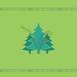 Tree, Christmas fir tree - vector clipart