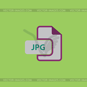 JPG image file extension icon - vector clipart