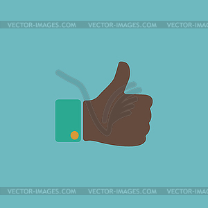 LIKE icon, hand icon - vector clipart